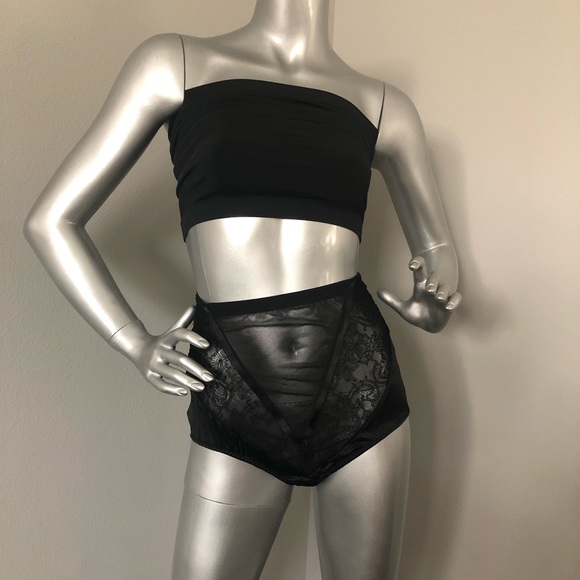 *BRAND NEW* Something Wicked ‘Annabel’ High Waist Peep Brief in noir - Picture 11 of 16